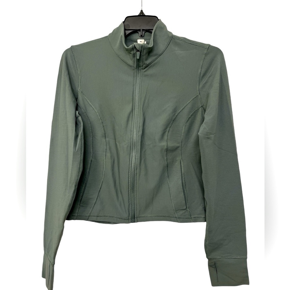 90 Degree by Reflex Athletic Running Jacket Long Sleeve Green Women’s Size XL